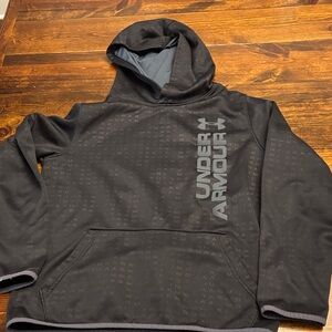 Under Armour Charcoal Hoodie with Logo boys size extra large